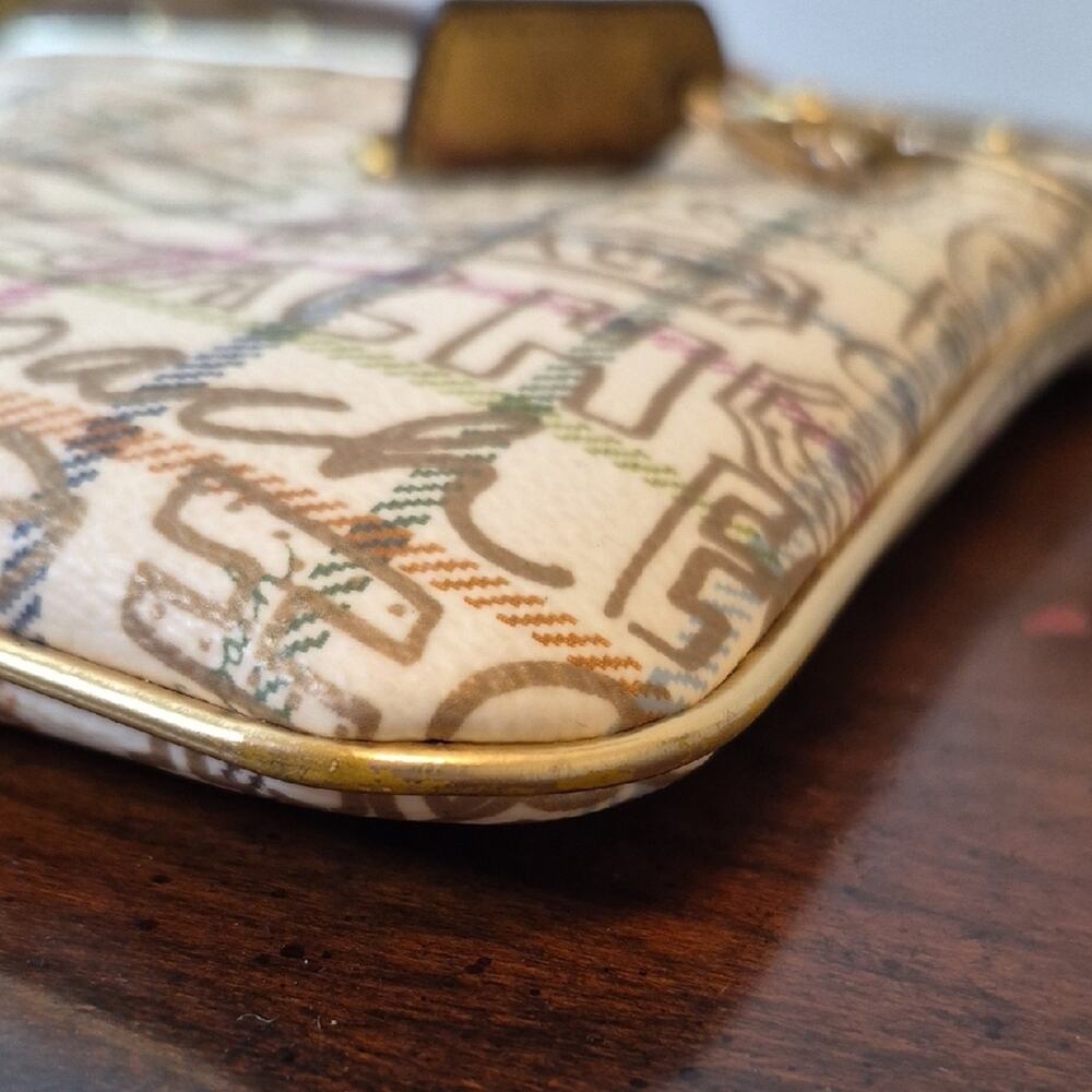 Coach Gold Tattersall With Script Logo Crossbody Bag in Cream and Gold Accents - Picture 6 of 16